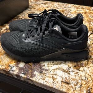 GUC - Reebok nano x2 all black womens 7.5
